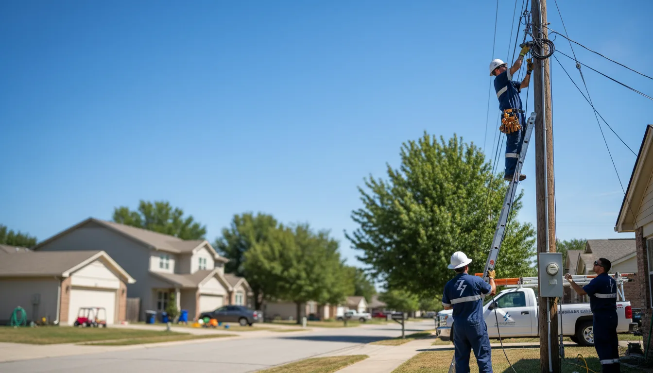 Residential electrician providing installation services in Charter Oak, IA